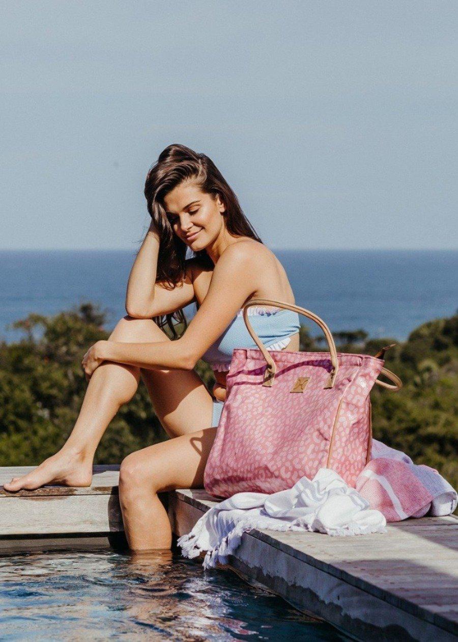 Thandana Laminated Fabric Large Beach Bag - KaryKase