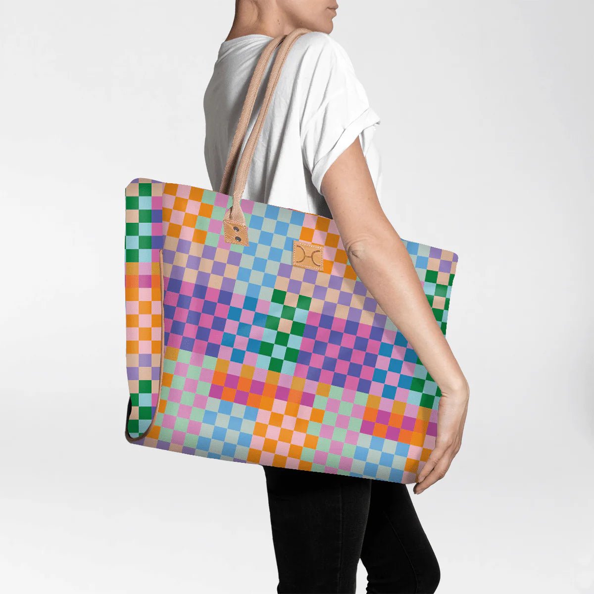 Thandana Laminated Fabric Large Beach Bag - KaryKase