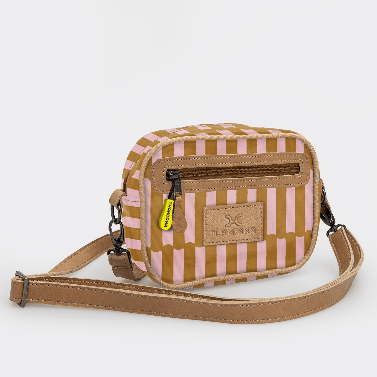 Thandana Laminated Fabric Lipstick Bag - KaryKase