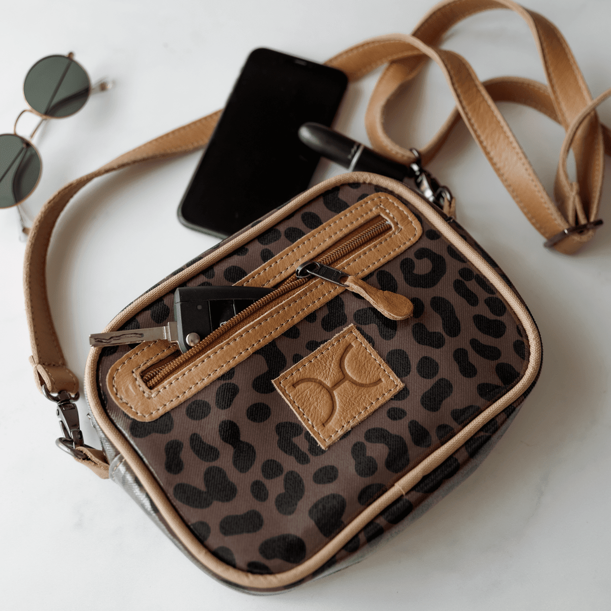 Thandana Laminated Fabric Lipstick Bag - KaryKase