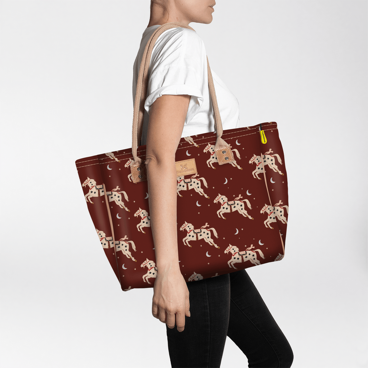 Thandana Laminated Fabric Medium Beach Bag - KaryKase