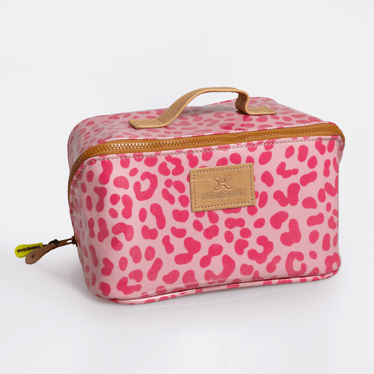 Thandana Laminated Fabric Side Mouth Maxi Vanity Bag - KaryKase