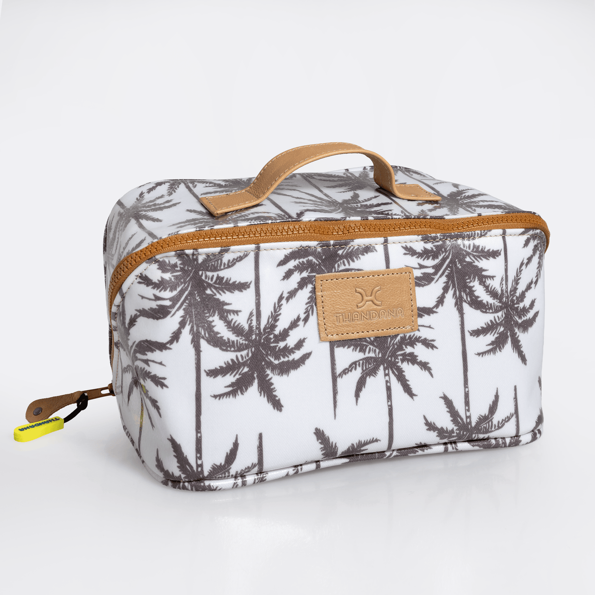 Thandana Laminated Fabric Side Mouth Maxi Vanity Bag - KaryKase