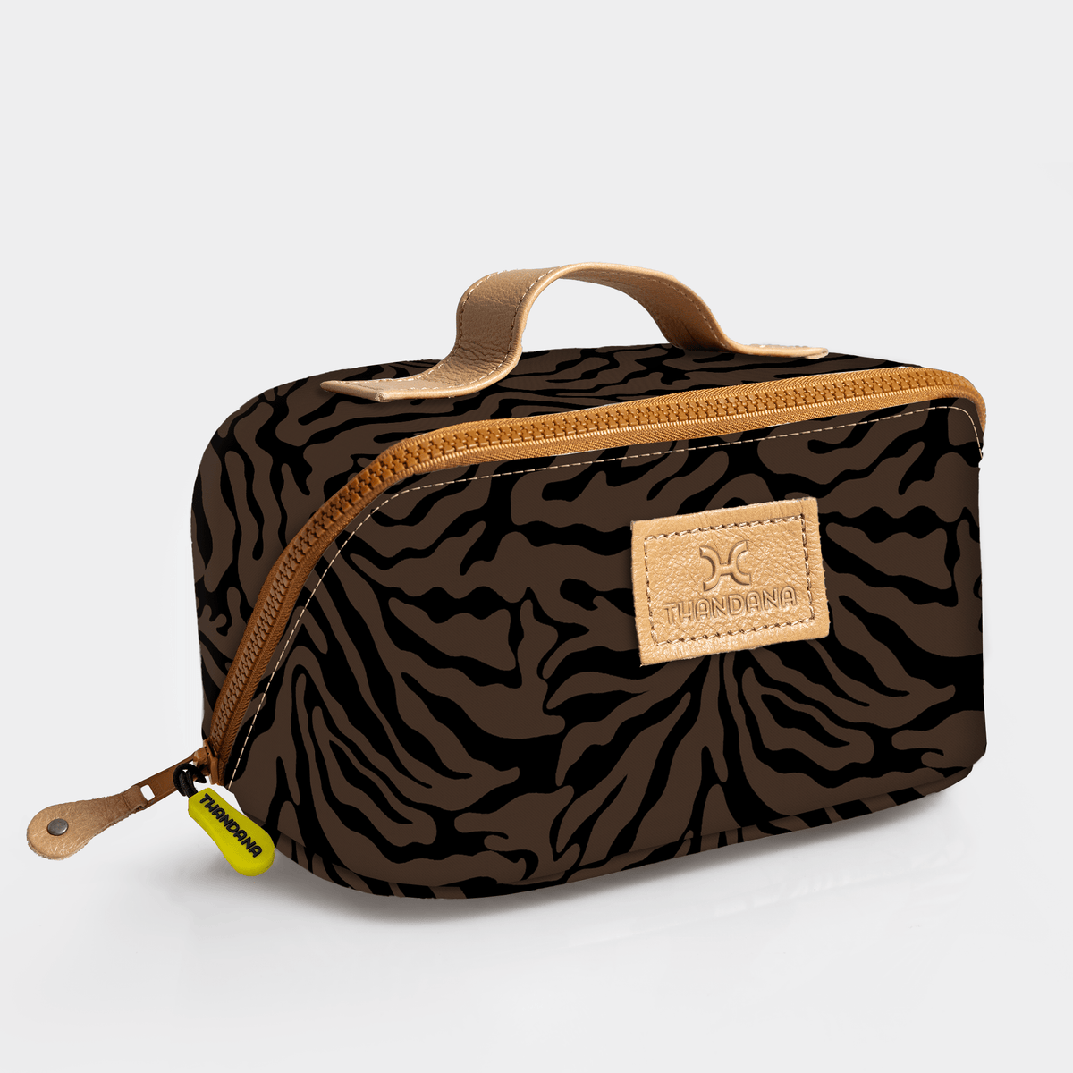 Thandana Laminated Fabric Side Mouth Vanity Bag - KaryKase