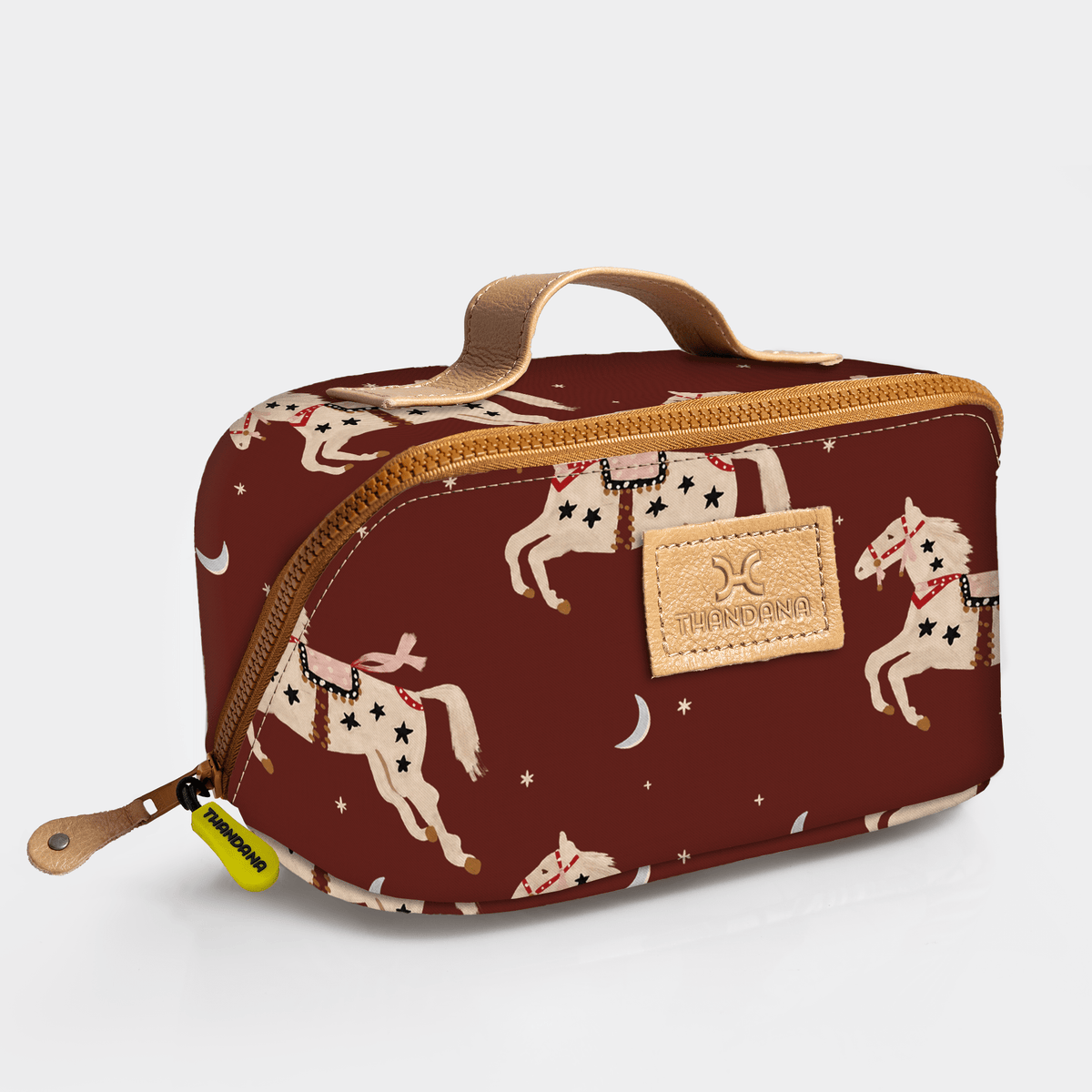 Thandana Laminated Fabric Side Mouth Vanity Bag - KaryKase