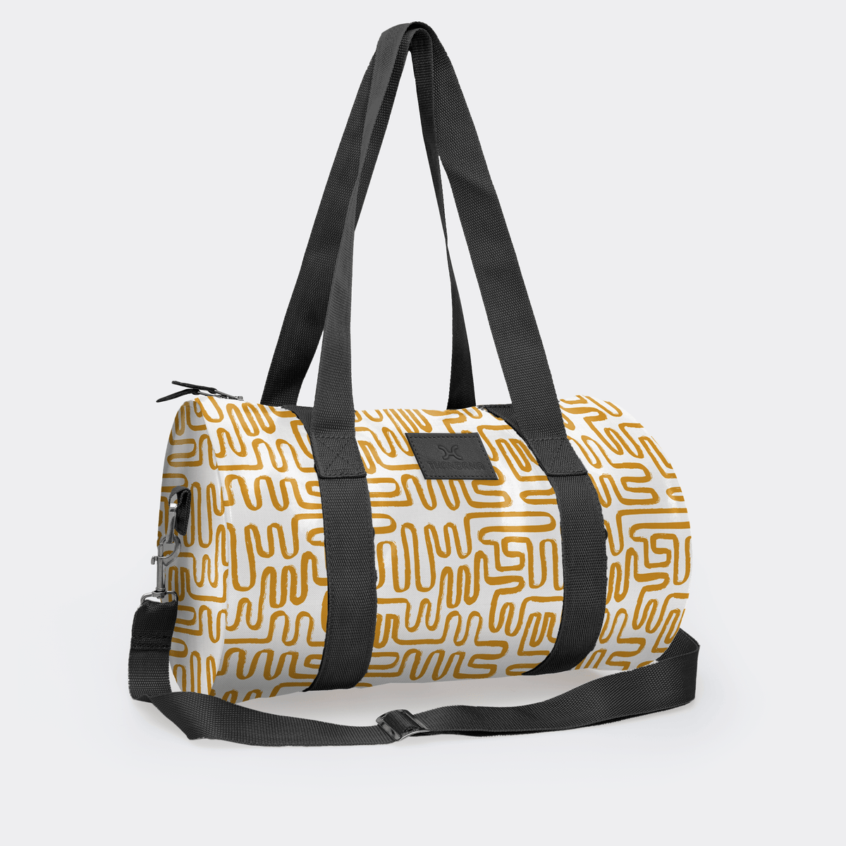 Thandana Laminated Fabric Sports & Gym Bag - Black Trim - KaryKase