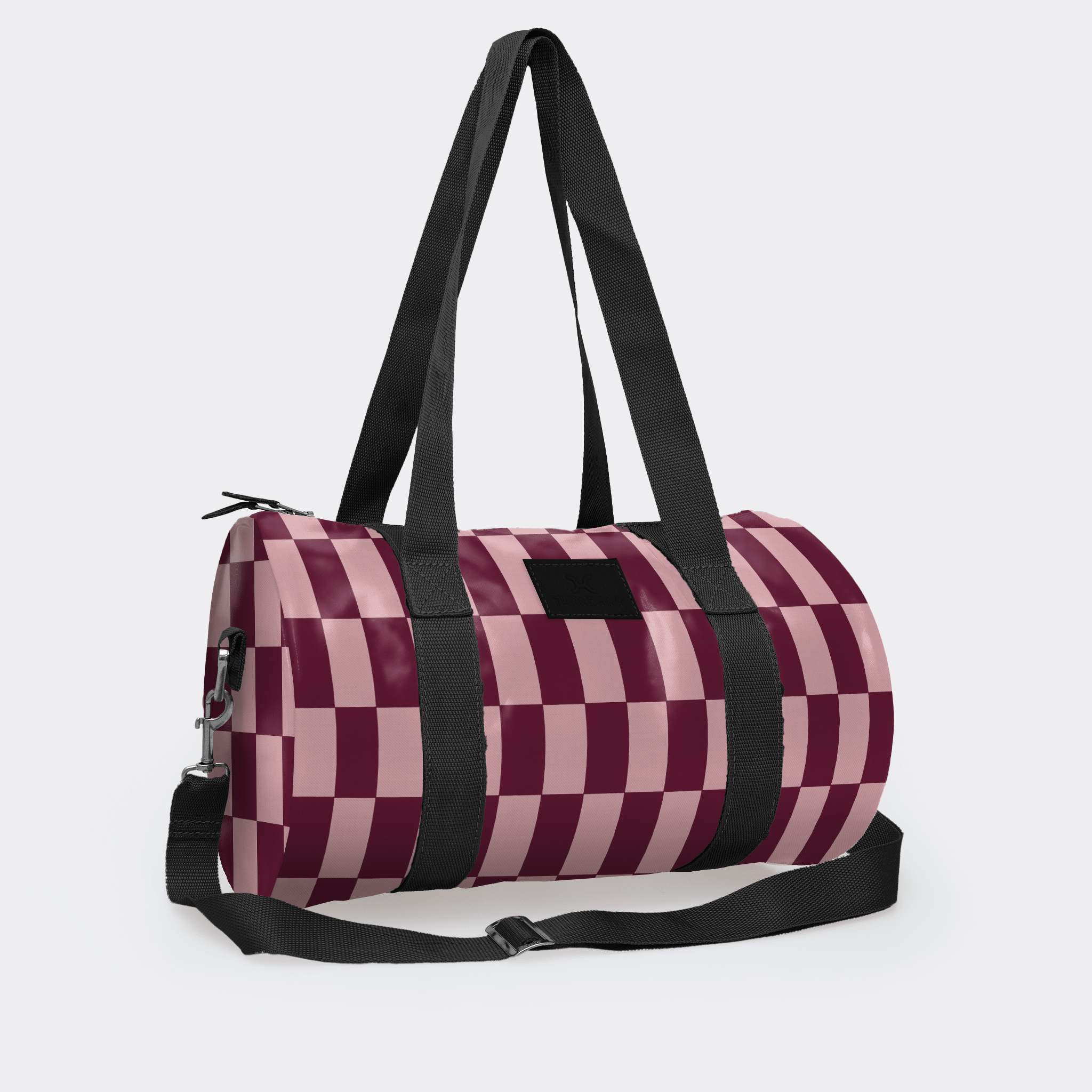 Thandana Laminated Fabric Sports & Gym Bag - Black Trim - KaryKase