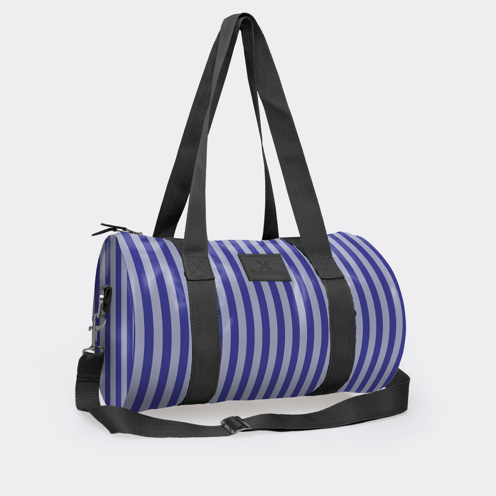 Thandana Laminated Fabric Sports & Gym Bag - Black Trim - KaryKase