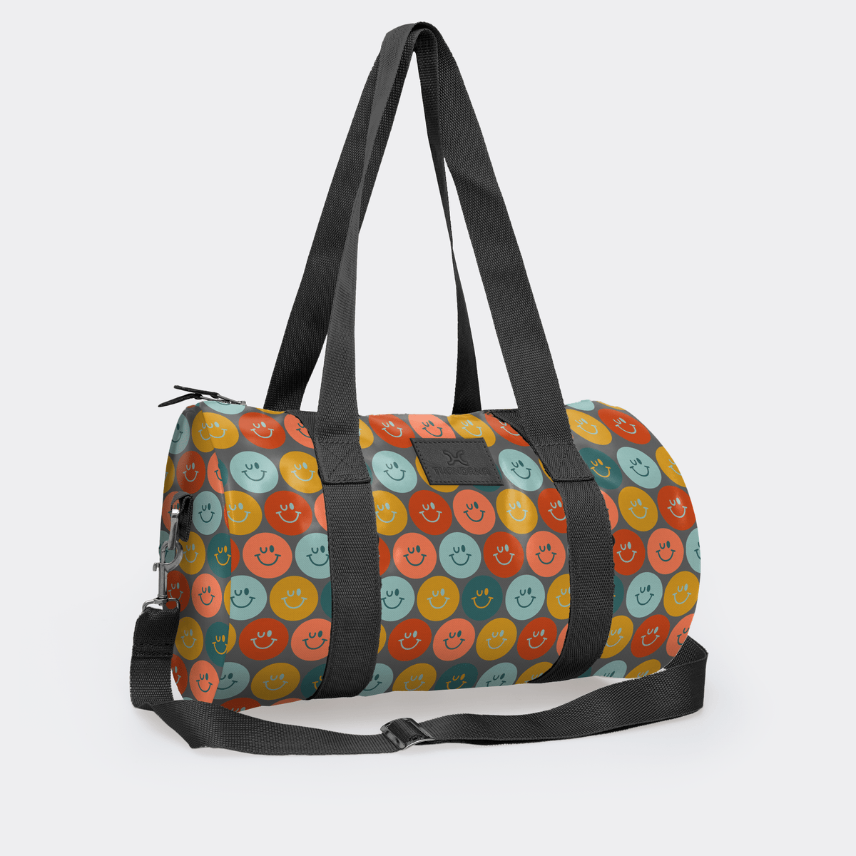 Thandana Laminated Fabric Sports & Gym Bag - Black Trim - KaryKase