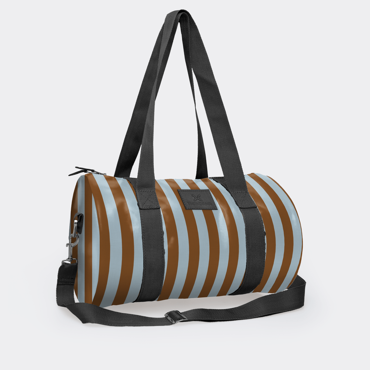 Thandana Laminated Fabric Sports & Gym Bag - Black Trim - KaryKase