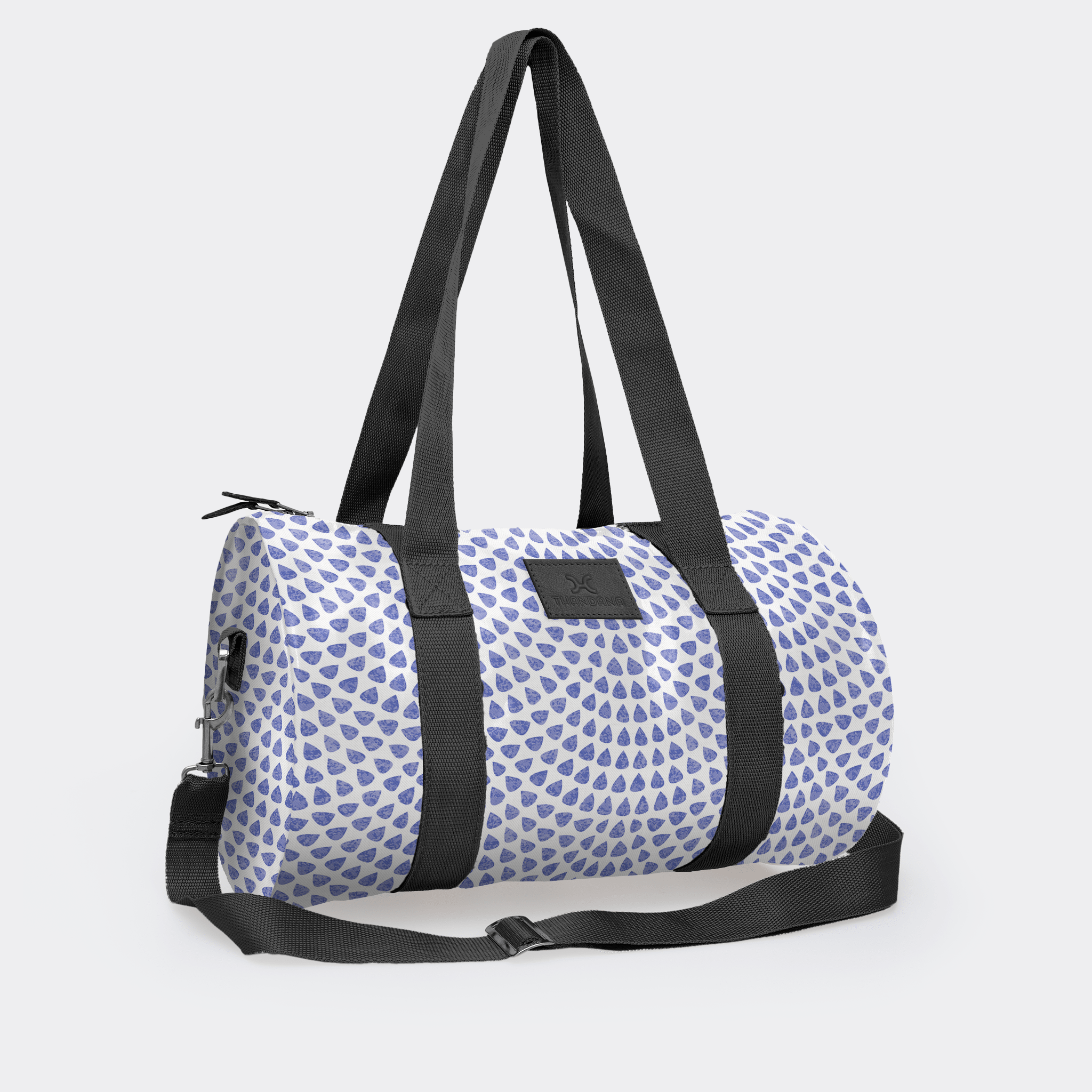 Thandana Laminated Fabric Sports & Gym Bag - Black Trim - KaryKase