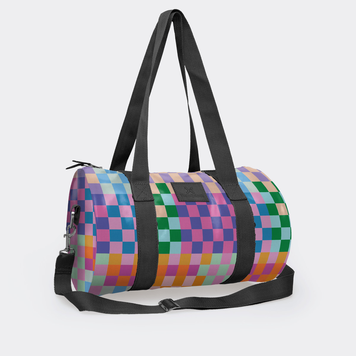 Thandana Laminated Fabric Sports & Gym Bag - Black Trim - KaryKase