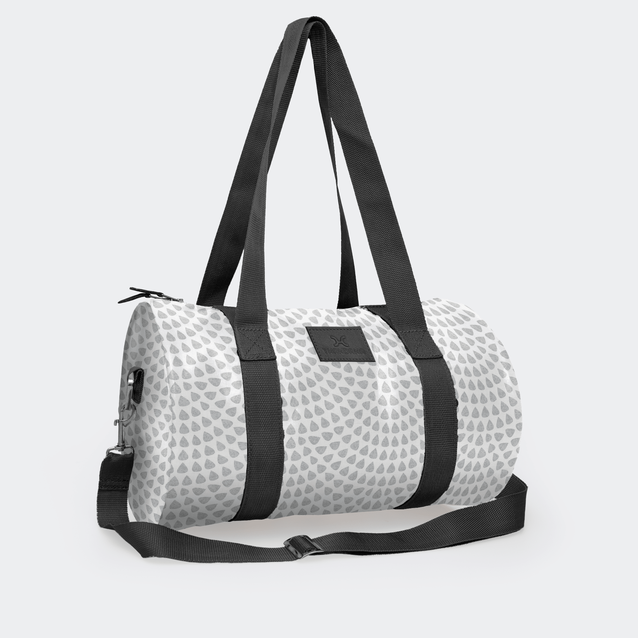 Thandana Laminated Fabric Sports & Gym Bag - Black Trim - KaryKase