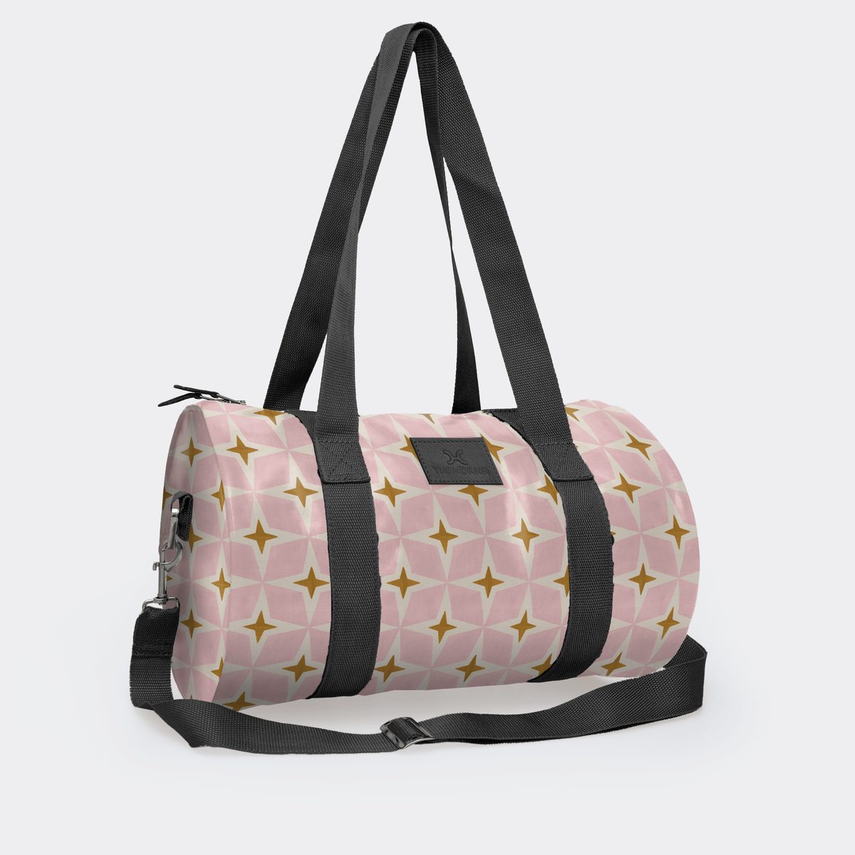 Thandana Laminated Fabric Sports & Gym Bag - Black Trim - KaryKase