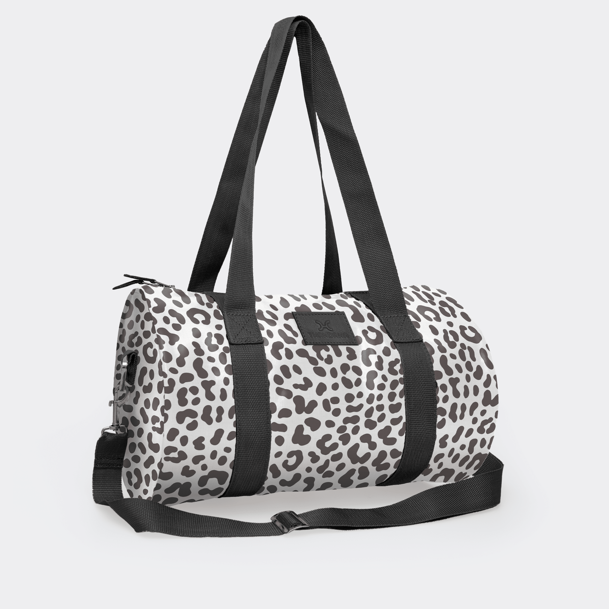 Thandana Laminated Fabric Sports & Gym Bag - Black Trim - KaryKase