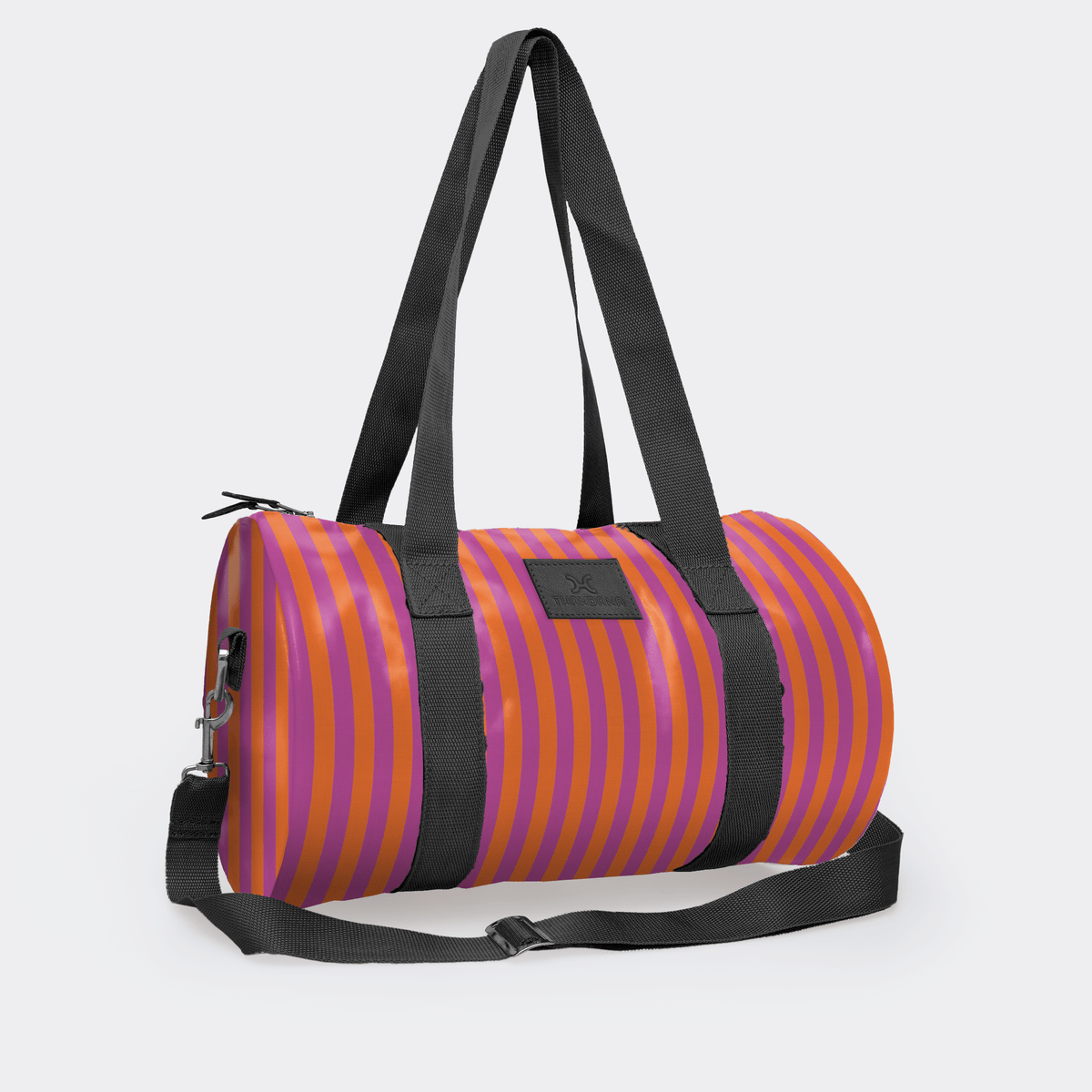Thandana Laminated Fabric Sports & Gym Bag - Black Trim - KaryKase