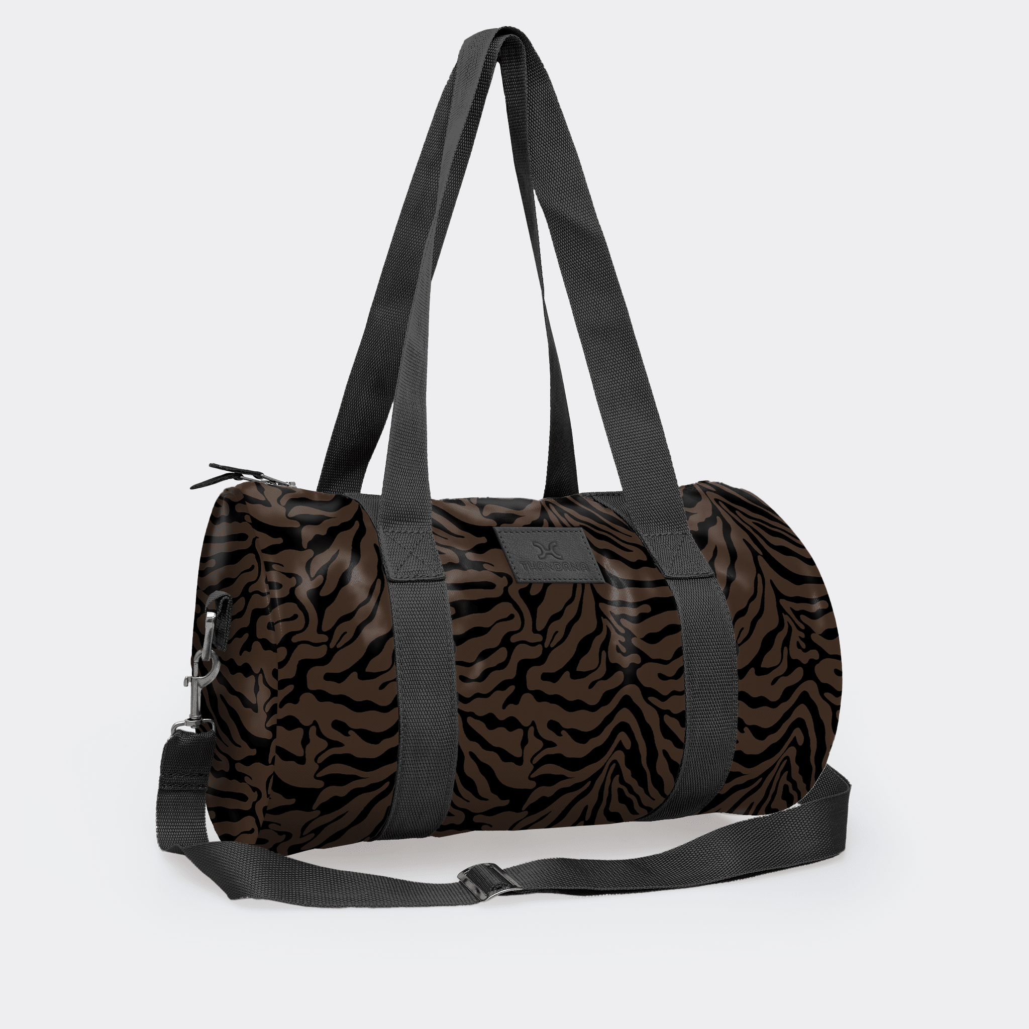 Thandana Laminated Fabric Sports & Gym Bag - Black Trim - KaryKase