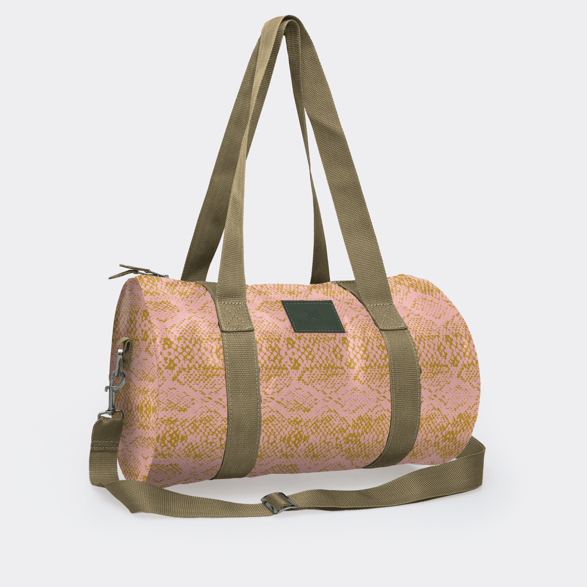 Thandana Laminated Fabric Sports & Gym Bag - Olive Trim - KaryKase