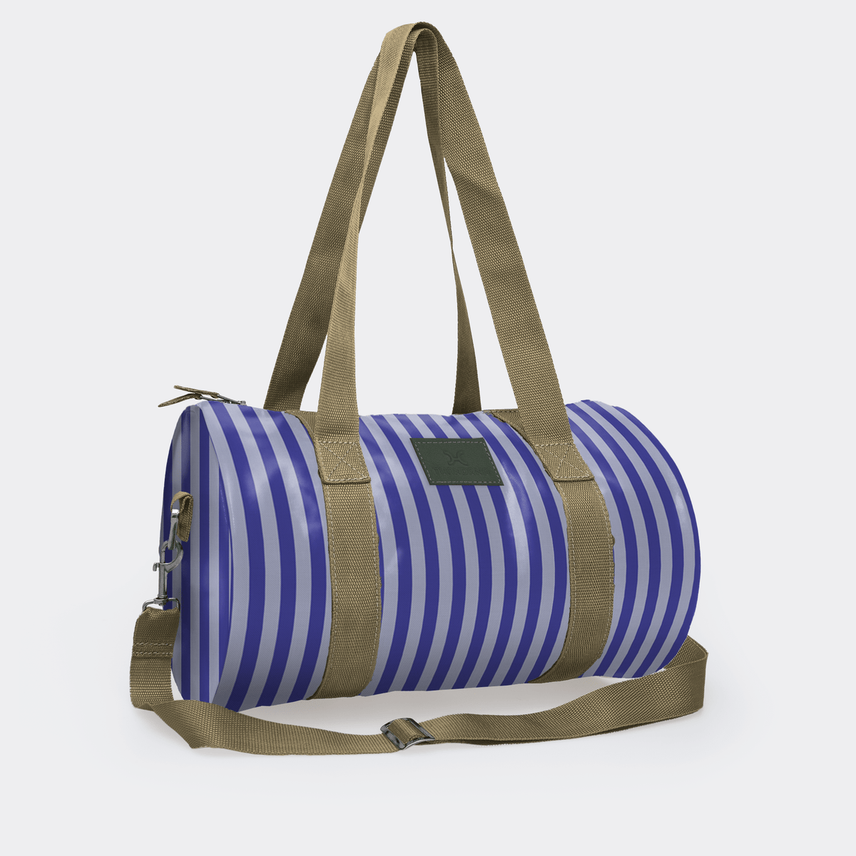 Thandana Laminated Fabric Sports & Gym Bag - Olive Trim - KaryKase