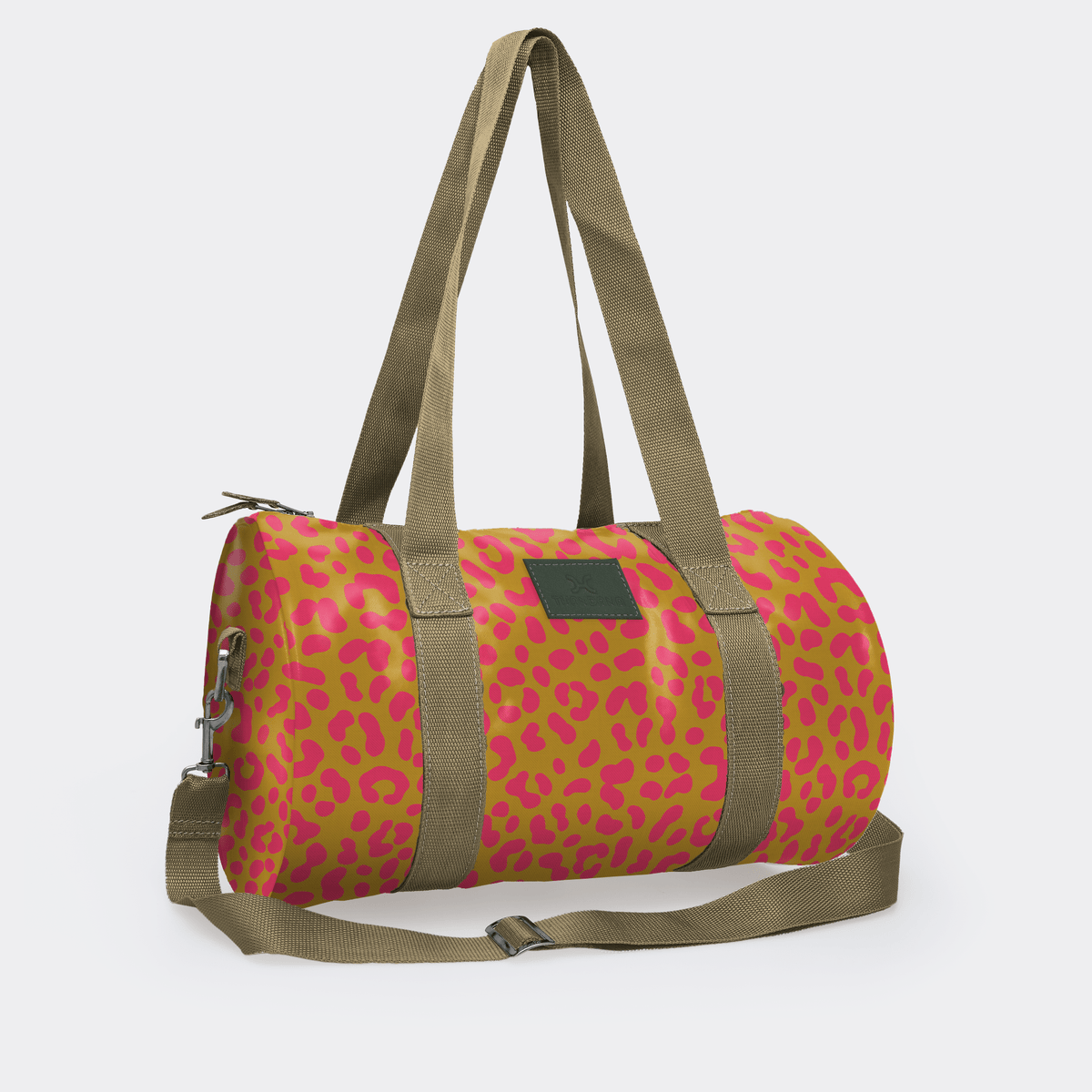 Thandana Laminated Fabric Sports & Gym Bag - Olive Trim - KaryKase