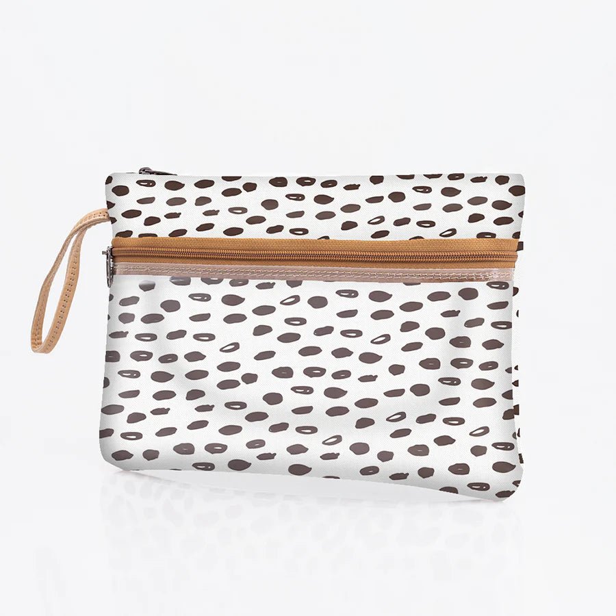Thandana Laminated Fabric Sticky Fingers Clear Pouch - KaryKase