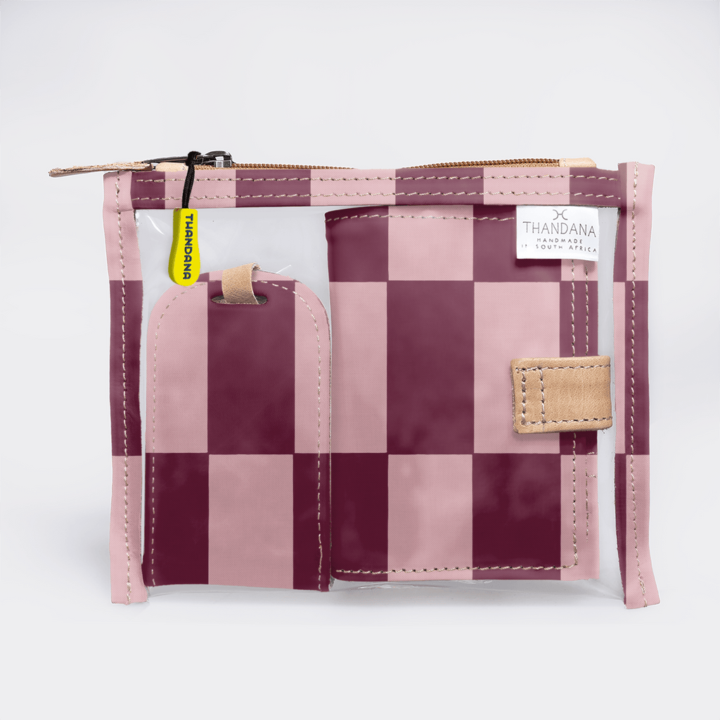 Thandana Laminated Fabric Travel Set - KaryKase