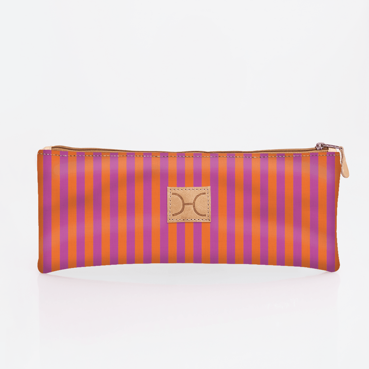 Thandana Laminated Fabric Triple Zip Pencil Case - KaryKase