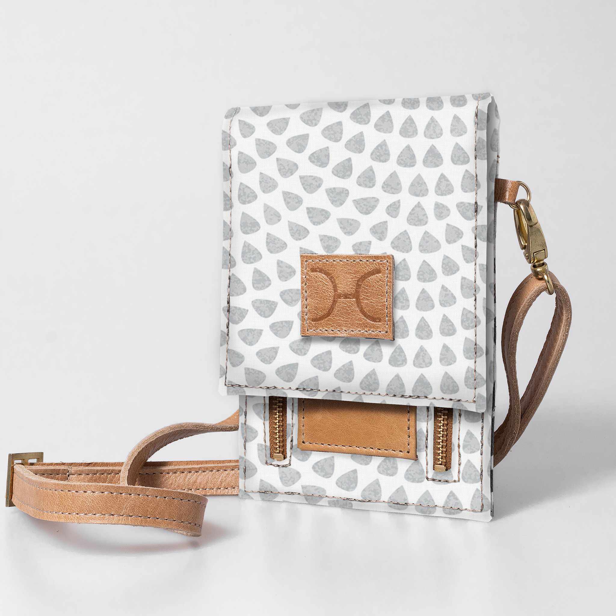 Thandana Laminated Fabric Urban Cellphone Sling - KaryKase