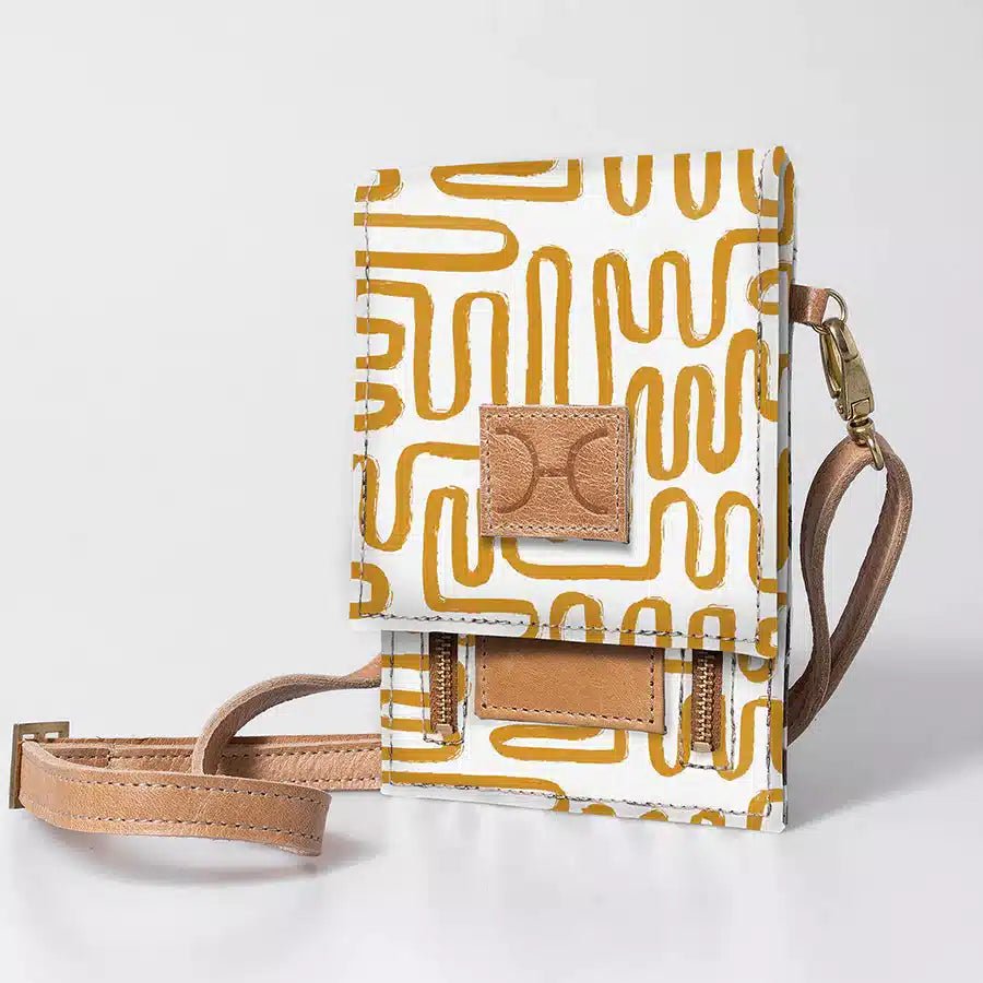 Thandana Laminated Fabric Urban Cellphone Sling - KaryKase