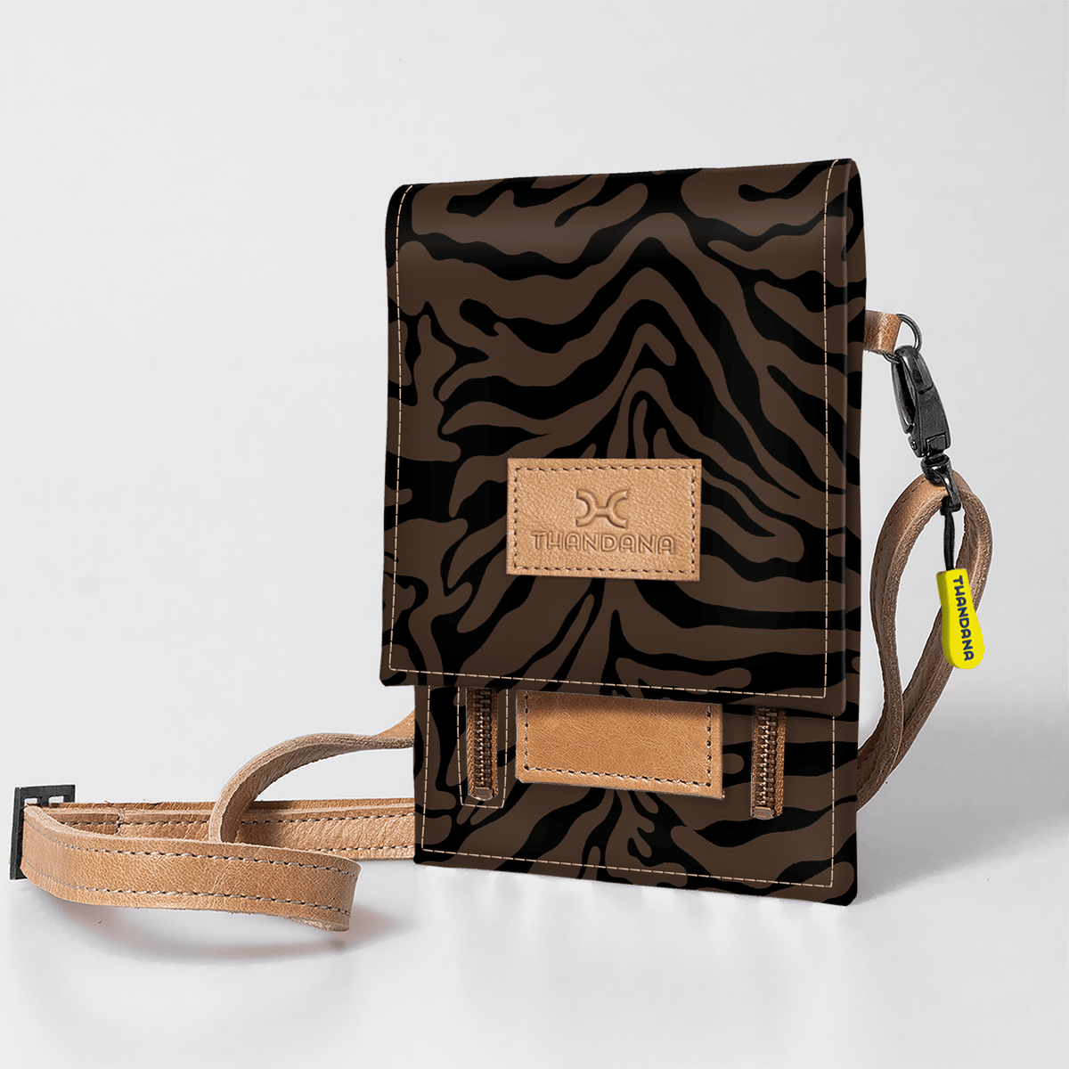 Thandana Laminated Fabric Urban Cellphone Sling - KaryKase