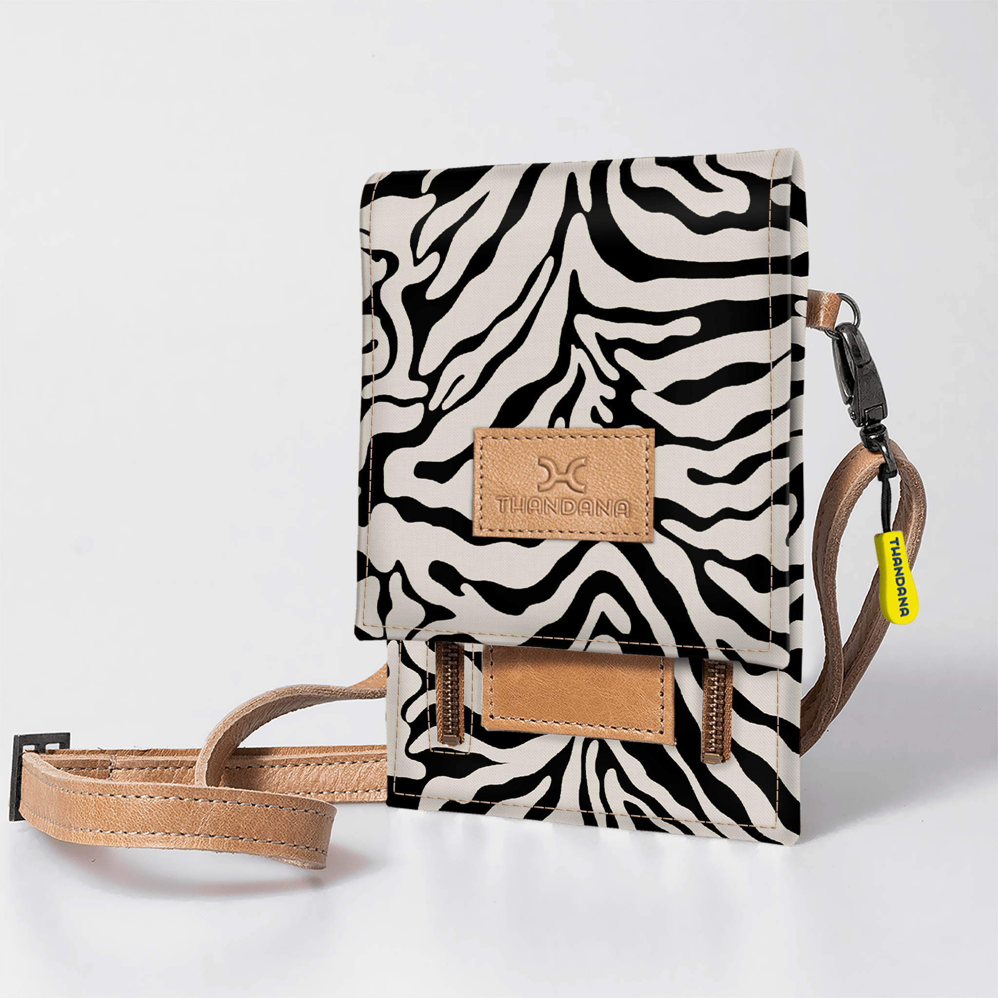 Thandana Laminated Fabric Urban Cellphone Sling - KaryKase