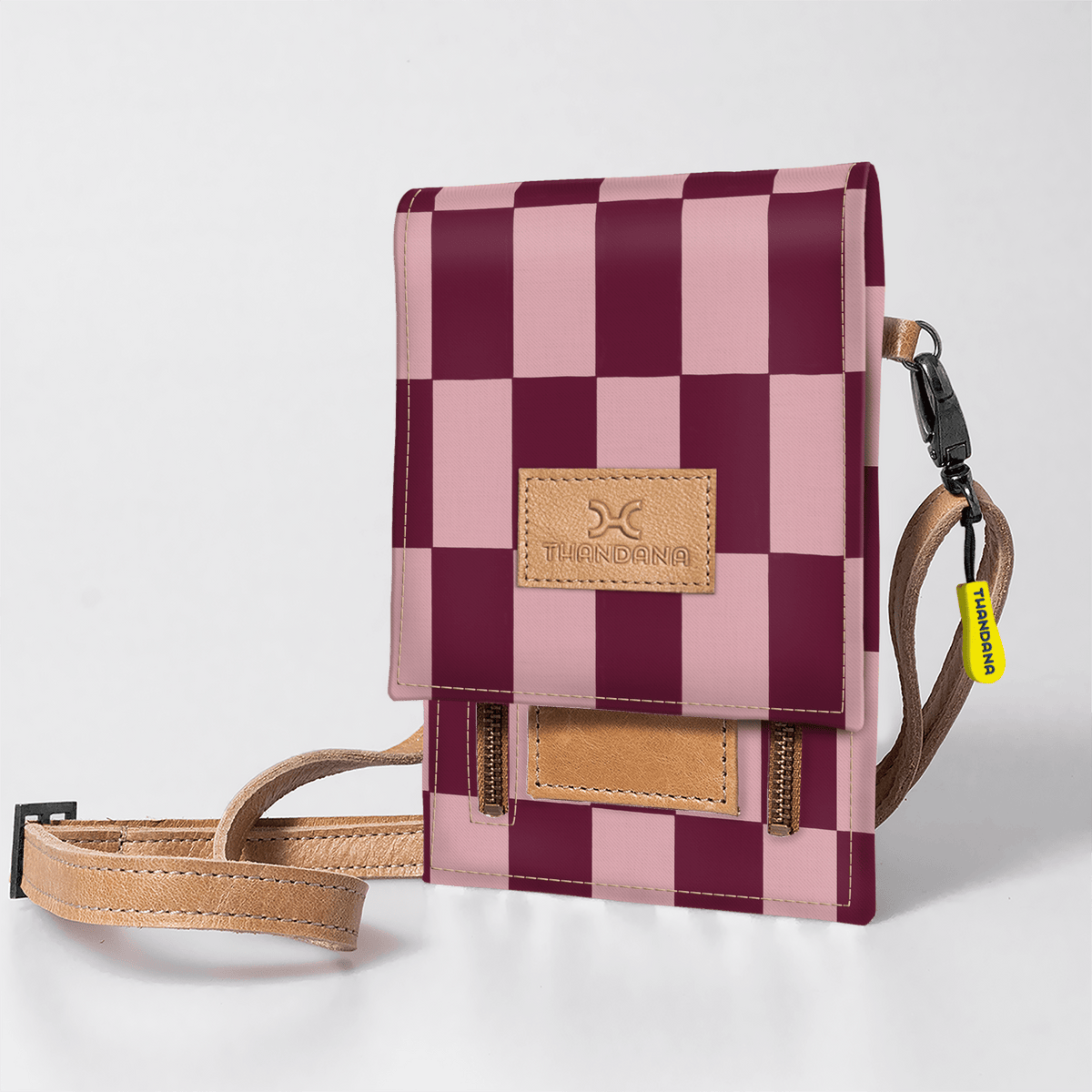 Thandana Laminated Fabric Urban Cellphone Sling - KaryKase