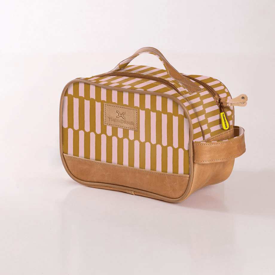 Thandana Laminated Fabric Vanity Bag - KaryKase
