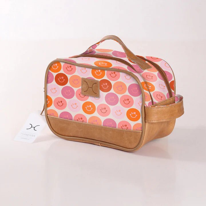 Thandana Laminated Fabric Vanity Bag - KaryKase