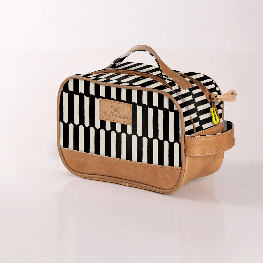 Thandana Laminated Fabric Vanity Bag - KaryKase