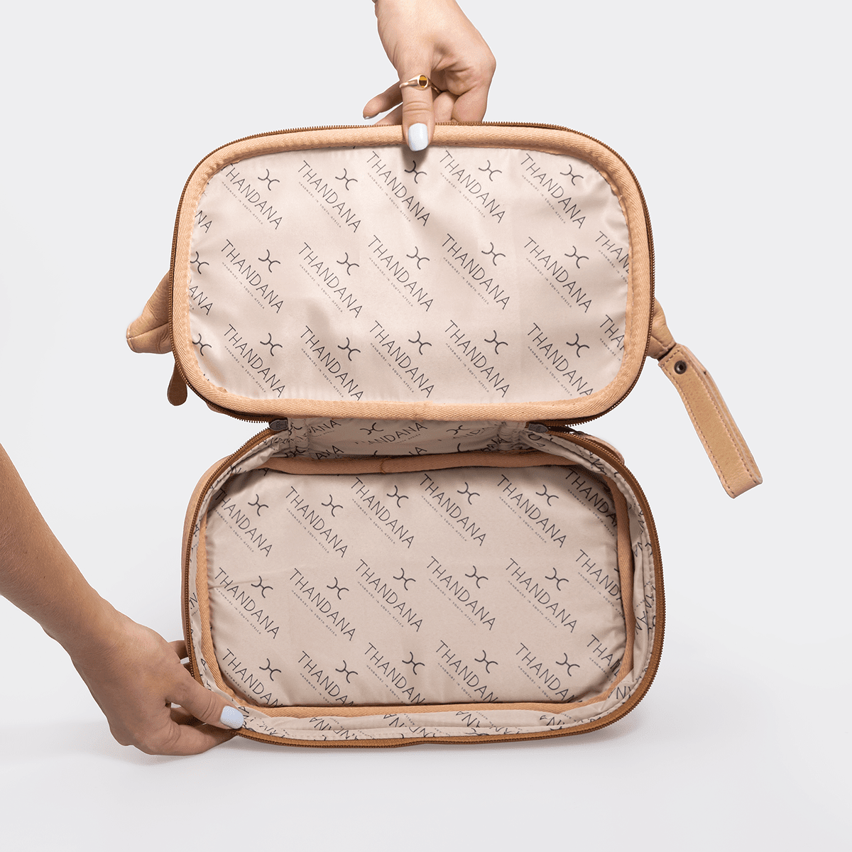 Thandana Laminated Fabric Wash Bag - KaryKase