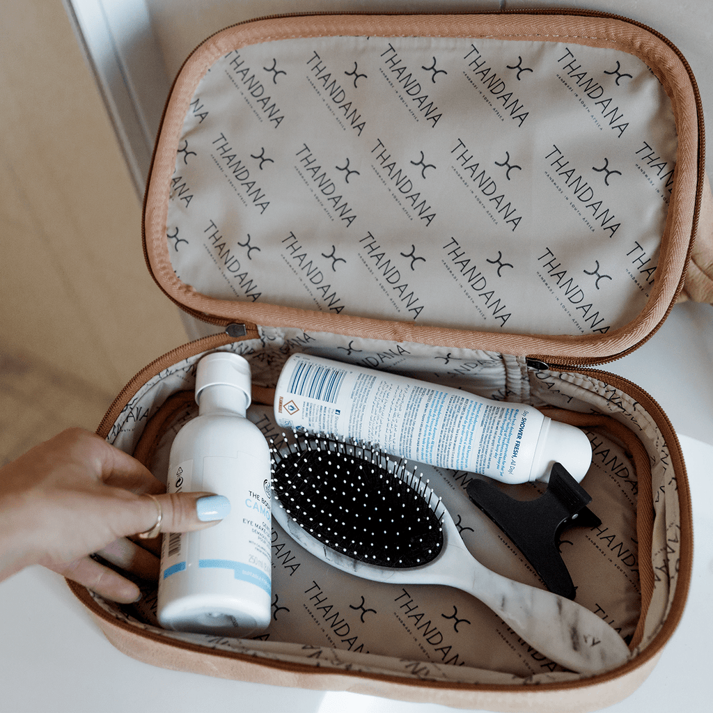Thandana Laminated Fabric Wash Bag - KaryKase