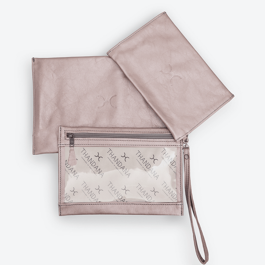 Thandana Leather 3in1 Accessory Pouches - KaryKase