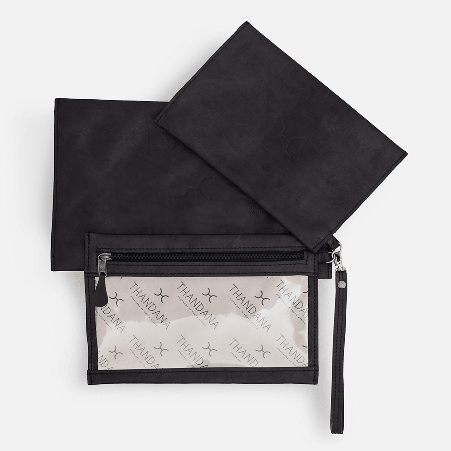 Thandana Leather 3in1 Accessory Pouches - KaryKase