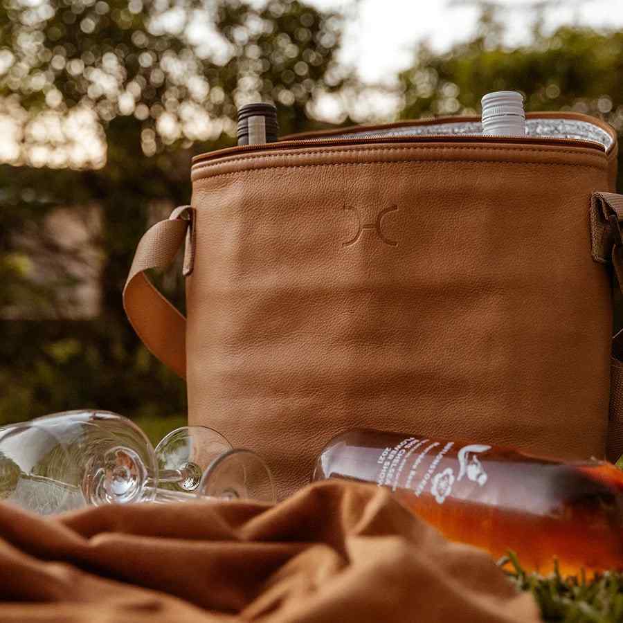 Thandana Leather Jumbo Wine Cooler Carry Bag - KaryKase