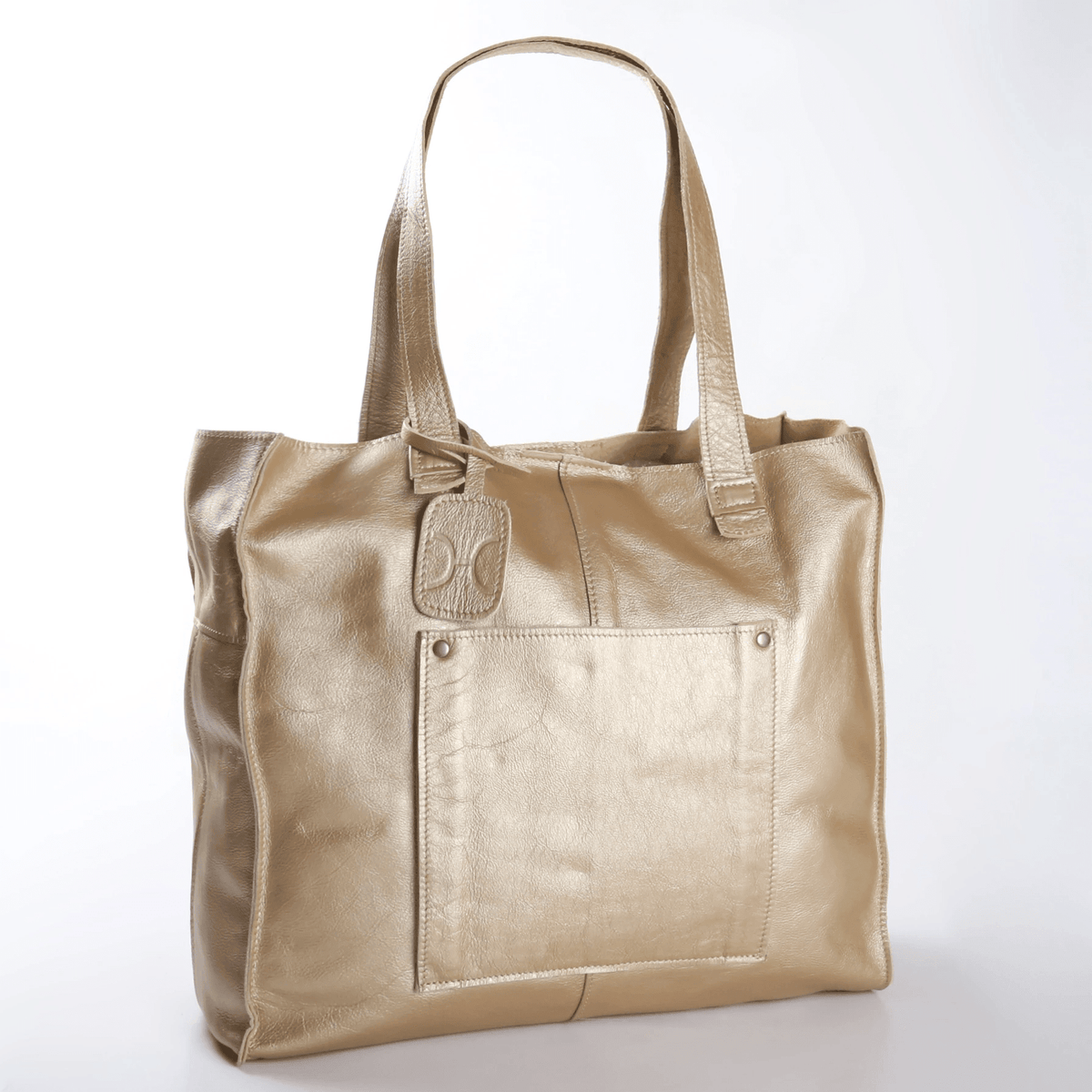 Thandana Leather Laptop Tote Handbag - KaryKase