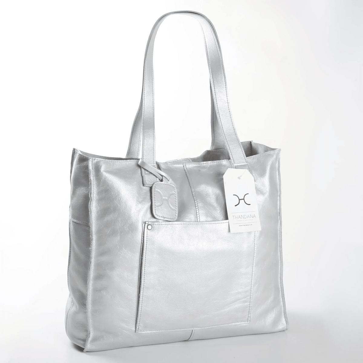 Thandana Leather Laptop Tote Handbag - KaryKase
