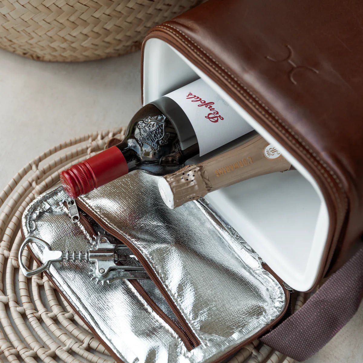 Thandana Leather Long Tom Wine Cooler - KaryKase