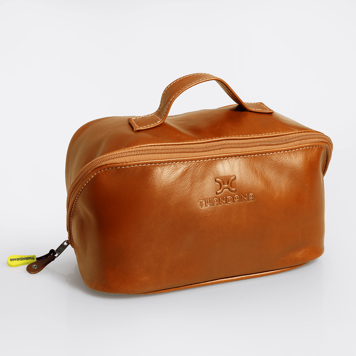 Thandana Leather Side Mouth Vanity Bag - KaryKase