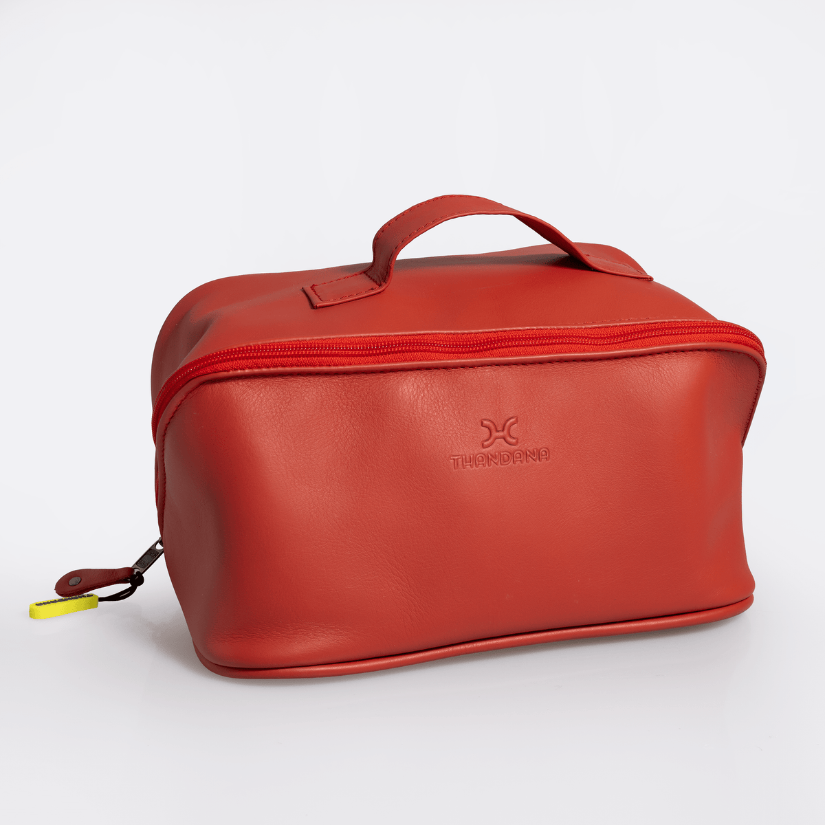 Thandana Leather Side Mouth Vanity Bag - KaryKase