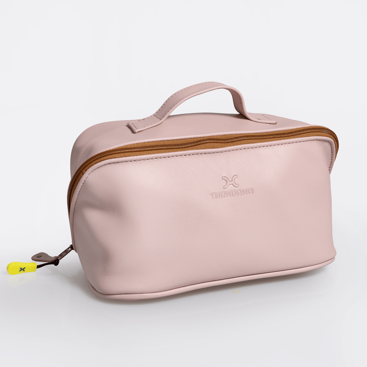 Thandana Leather Side Mouth Vanity Bag - KaryKase
