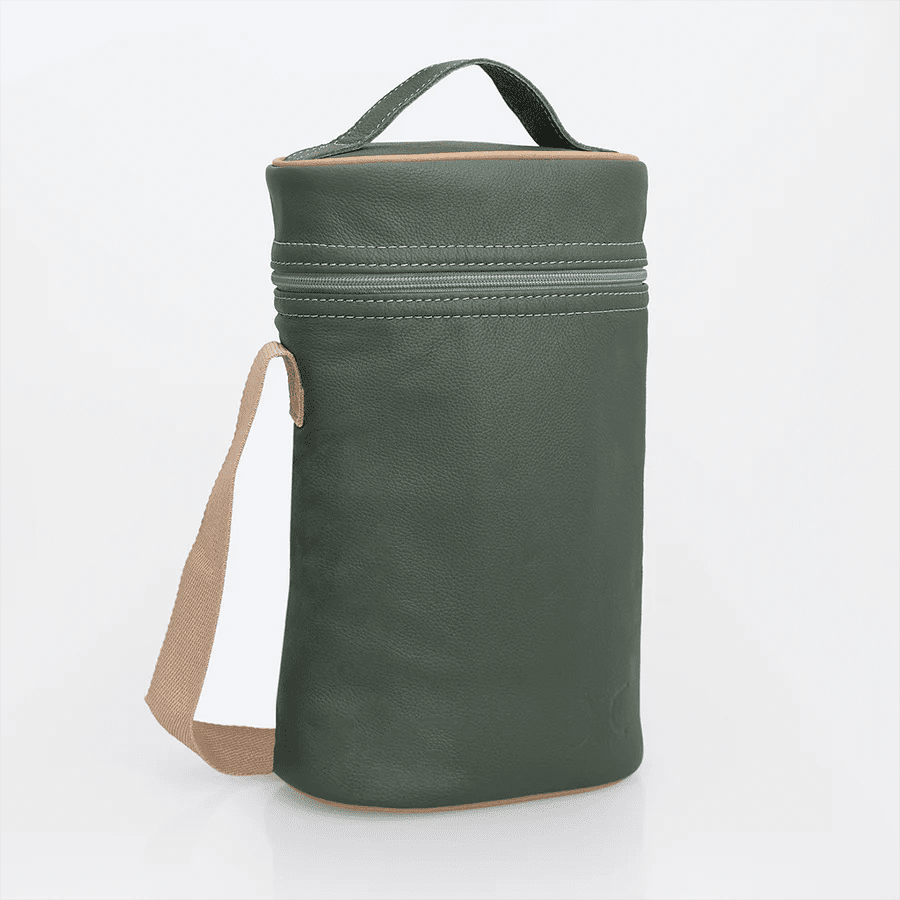 Thandana Leather Wine Cooler Double Carry Bag - KaryKase