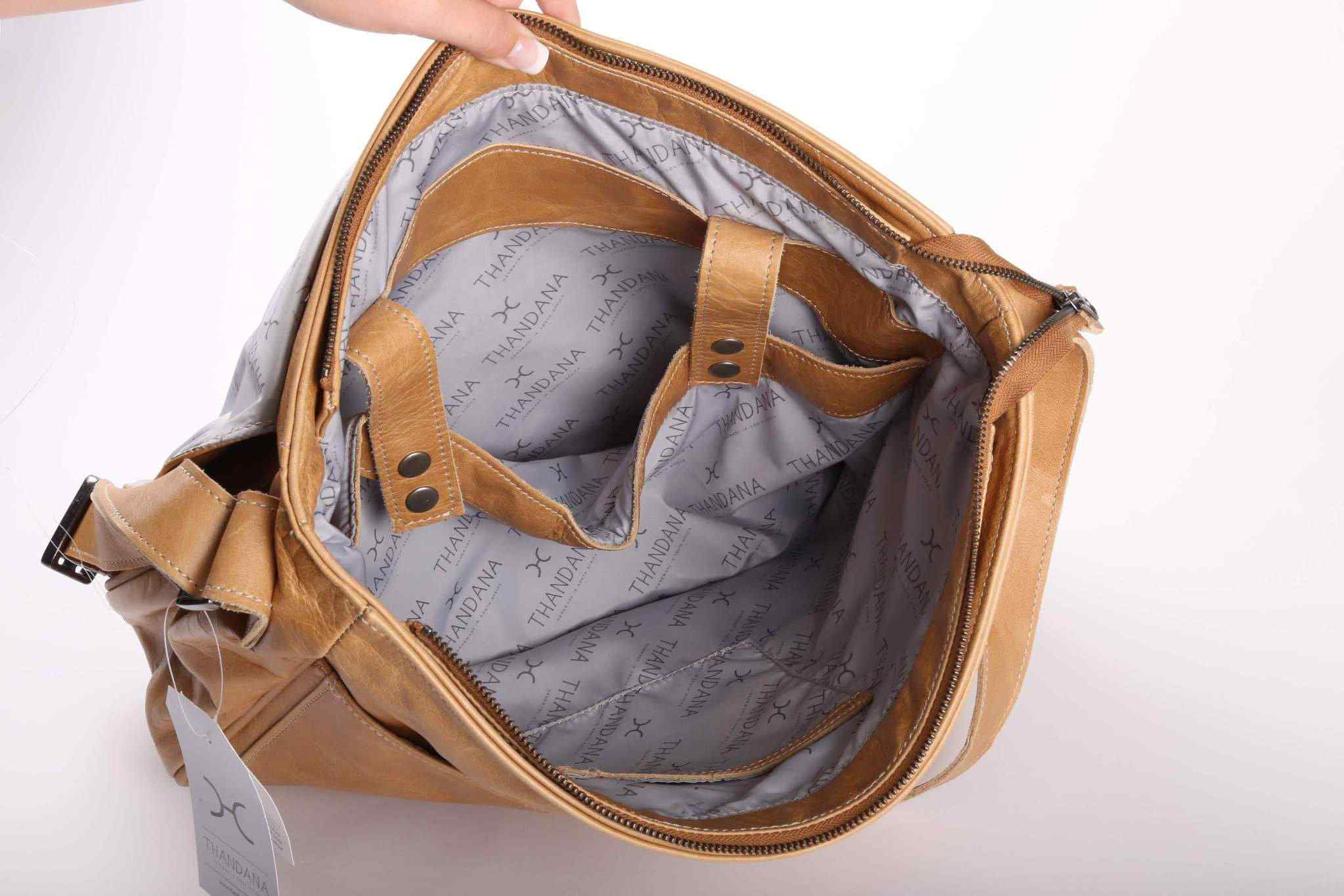 Thandana Leather Work Satchel - KaryKase