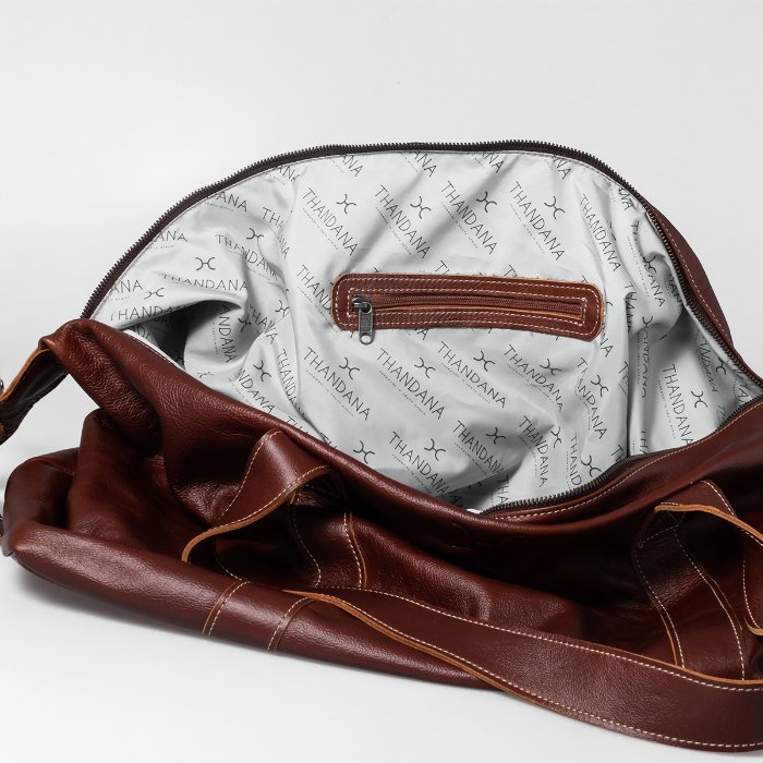 Thandana Masai Leather Carrier Luggage Bag - KaryKase