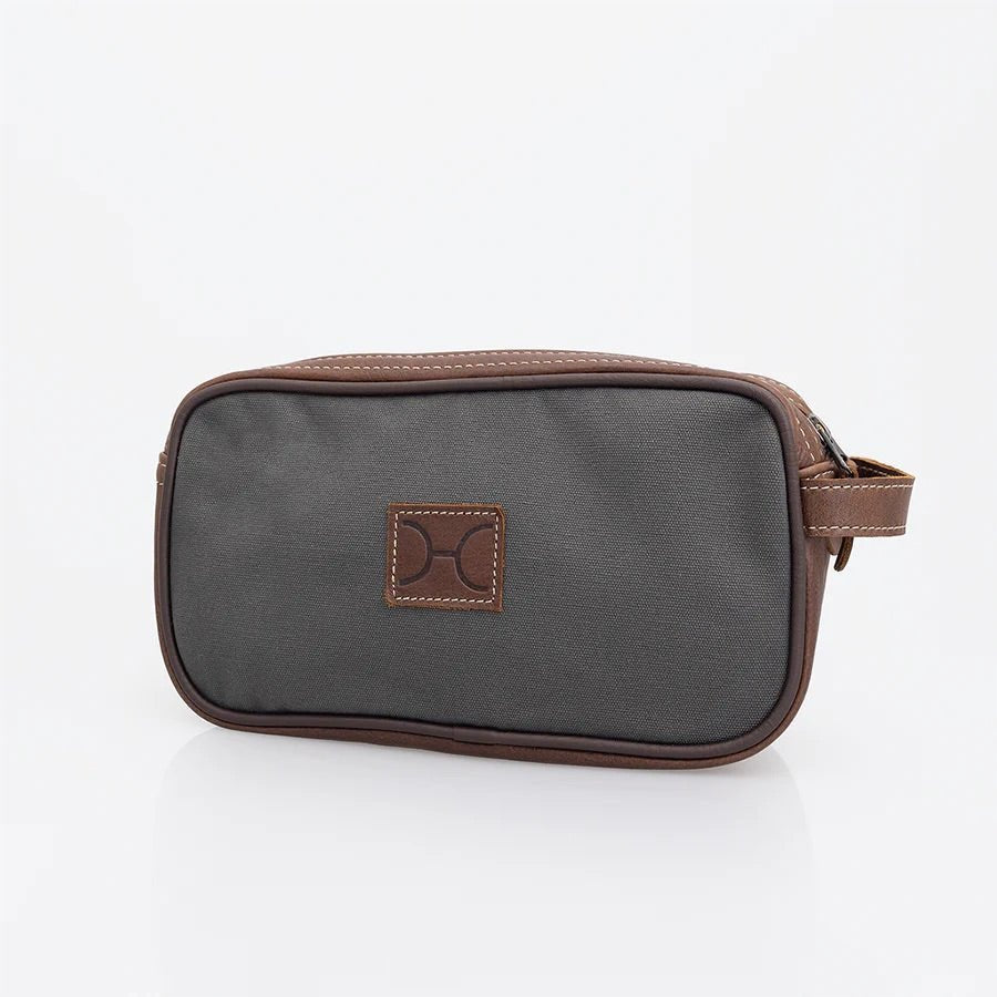 Thandana Mens Double Zip Vanity Wax Canvas Case - KaryKase